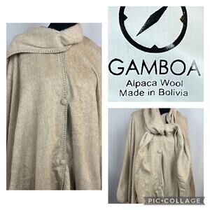 Gamboa Women’s Poncho Aplaca Wool